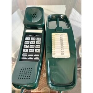 Vintage RadioShack Green Push Button Desk Phone Tone Pulse Retro